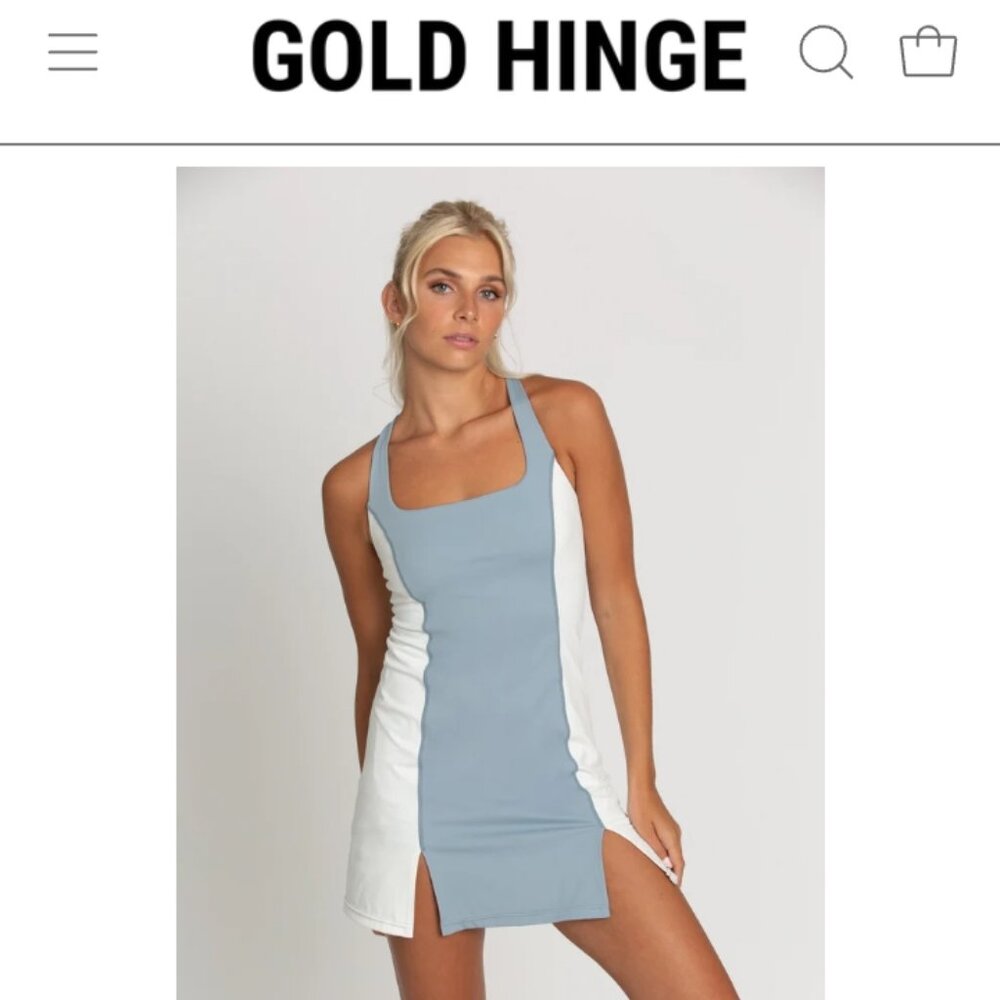 Cloud Blue Stripe Active Dress